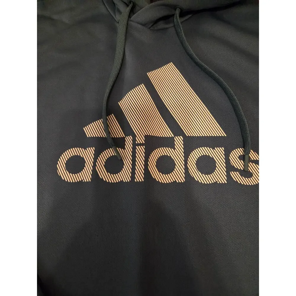 adidas Men's Game and Go Pullover Hoodie Blue Size Medium  Excellent Condition